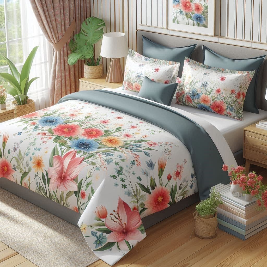 Jogo De Lençol Para Cama King Size 4 Peças Estampas Sortidas Microfibra 180 FIOS