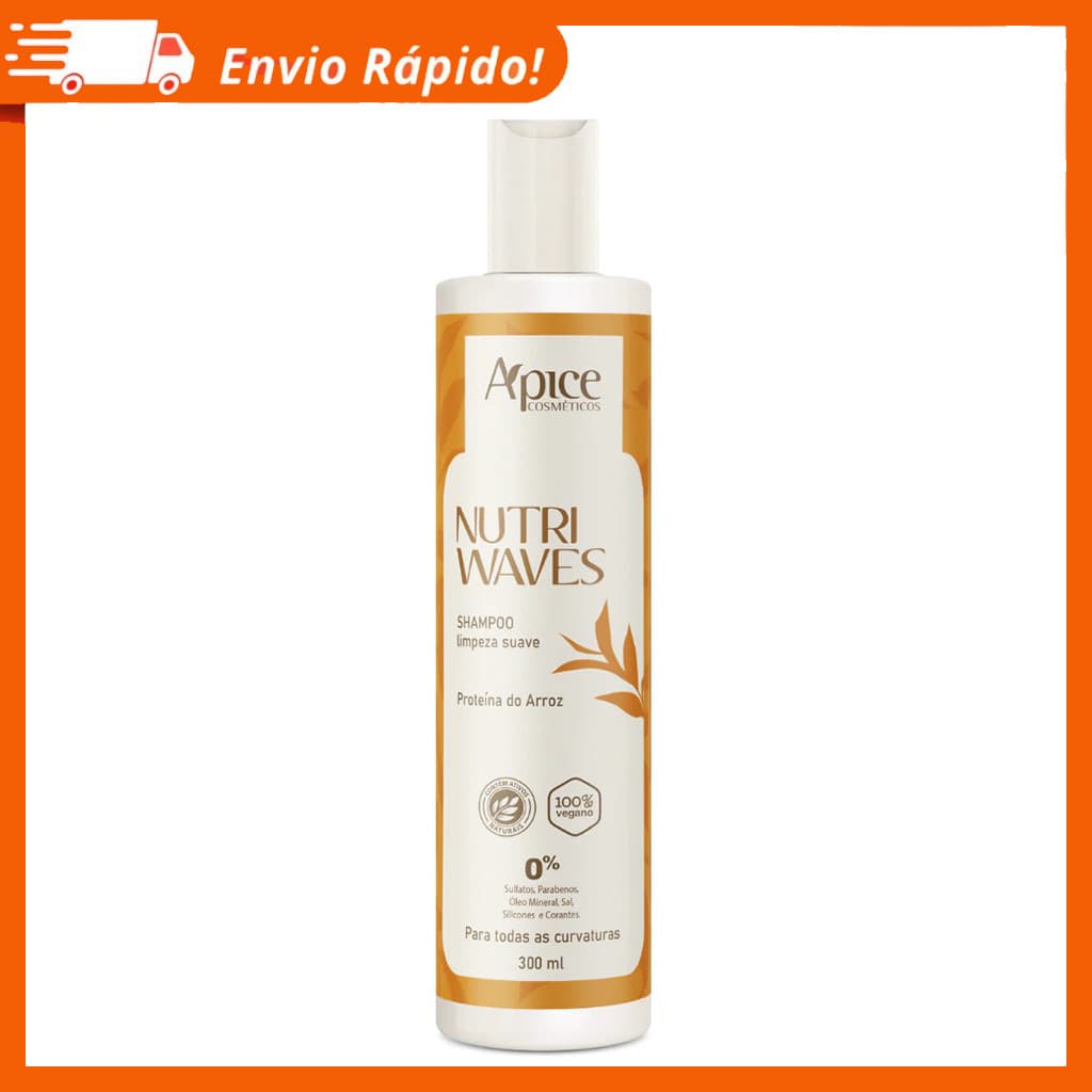 Apice Shampoo Limpeza Suave Nutri Waves 300ml