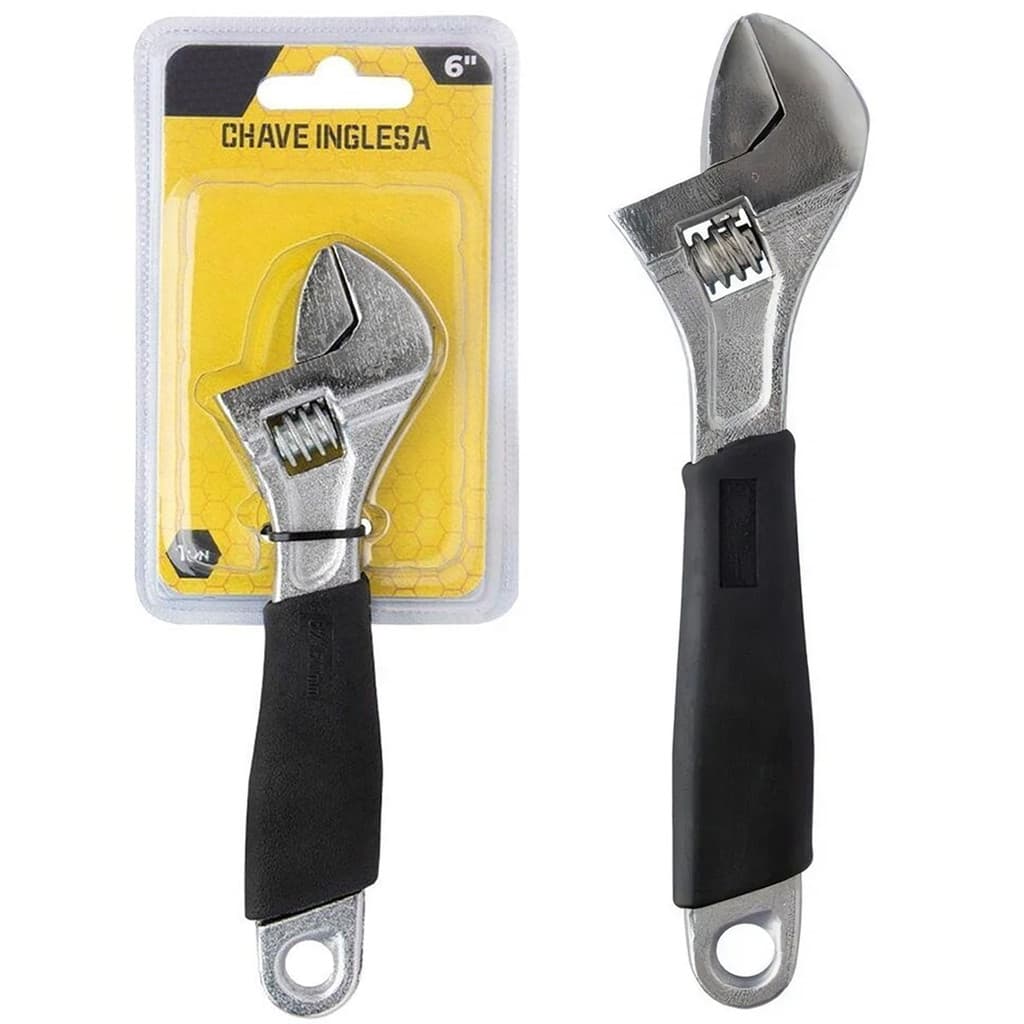 Chave Inglesa de Aço 6" a 150mm Ajustável Universal Ferramenta