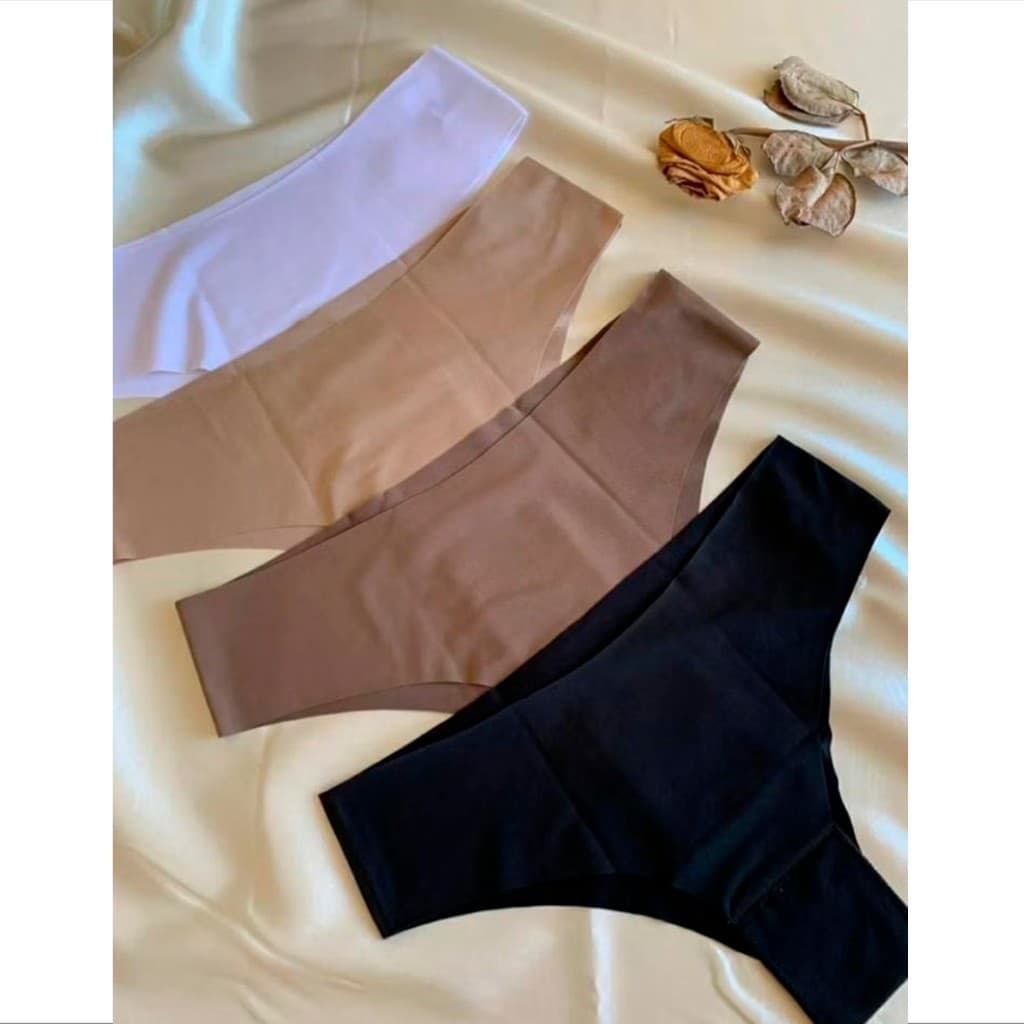 Kit 10 Calcinhas Sem Costura Tanga Conforto Corte a Laser Não Marca na Roupa Fitness PROMOÇÃO