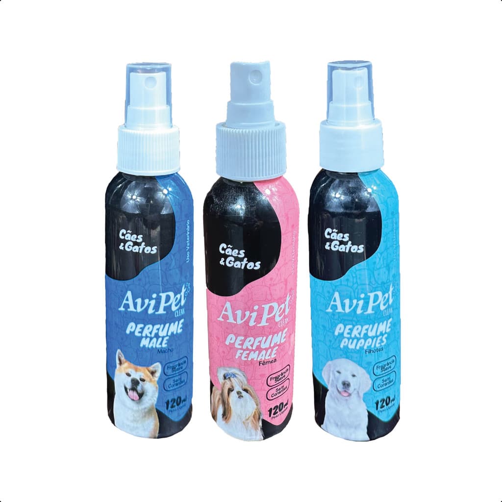 Perfume Para Cães e Gatos Avipet 120ml - Várias Fragâncias