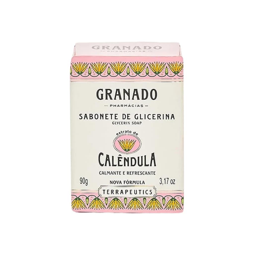 Kit Sabonete Granado Calêndula 90g Glicerina Vegetal