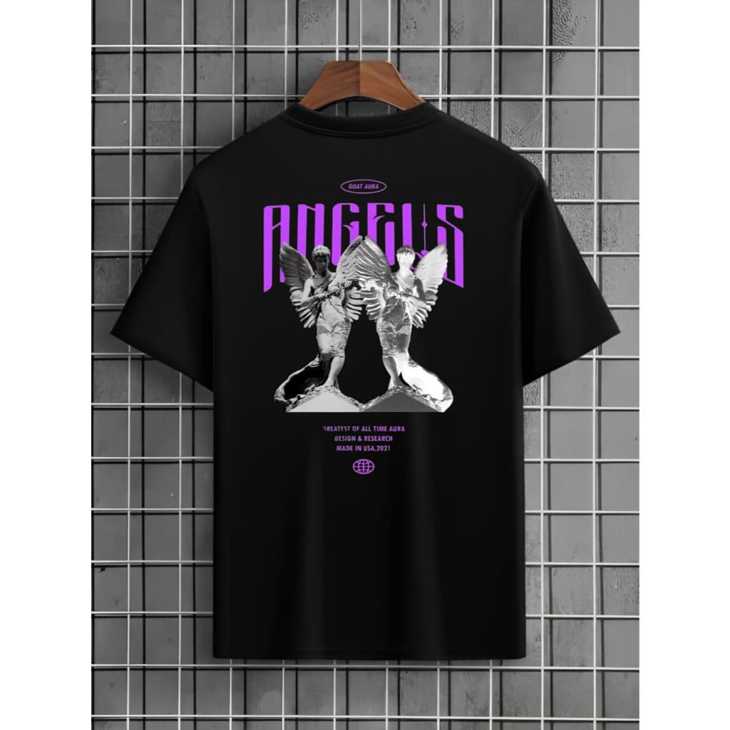 Camiseta Angel Estampada Streetwear Overfly Camisa Anjos Skatista Lançamento