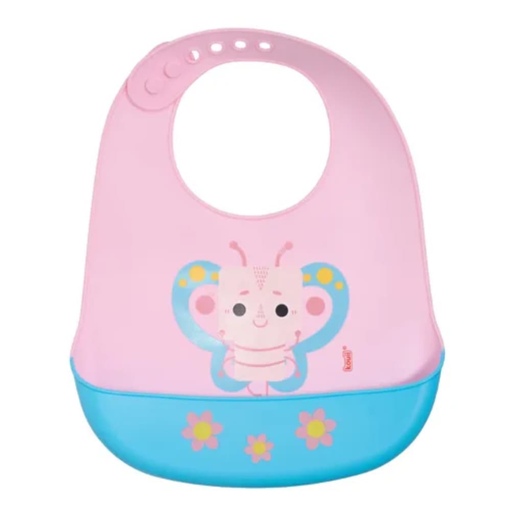 BABADOR DE SILICONE LILÁS BORBOLETA - KOUII