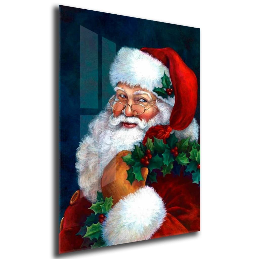 Quadro Decorativo GRANDE Alta Resolução Para Sala Quarto Escritório Quadro Papai Noel 2 Decoração Natalina