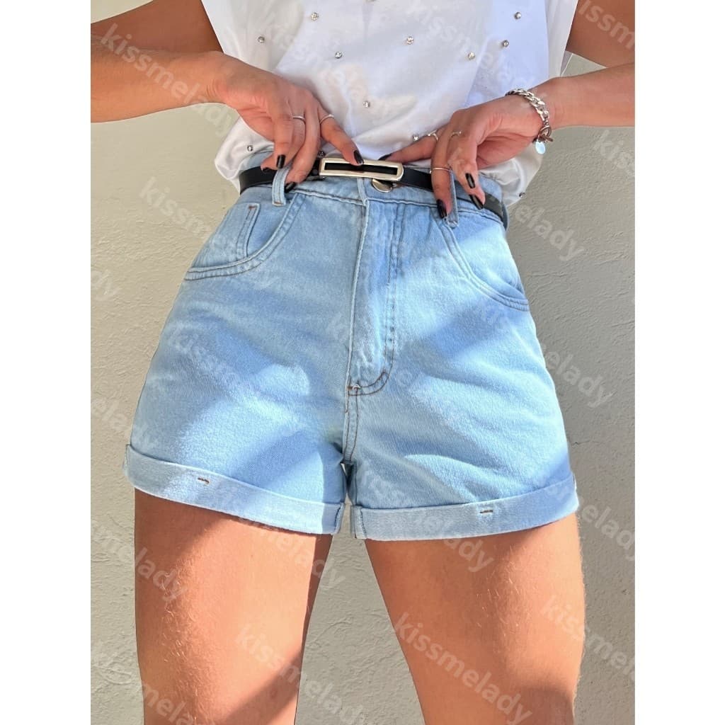 ninajeans 9001 com preto short jeans feminina com rascada Shorts jeans feminino lisa sem rascada juvenil natural