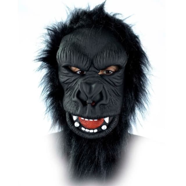 Máscara Gorila Macaco com Pelo Halloween Carnaval Fantasia Teatro Terror Assustador Dia das Bruxas Zumbi Cosplay Horror