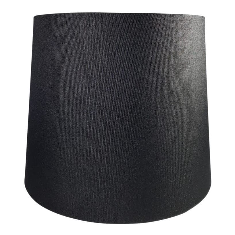 Cúpula De Abajur Luminária Tecido Cônica Preto Medidas 15x20x15
