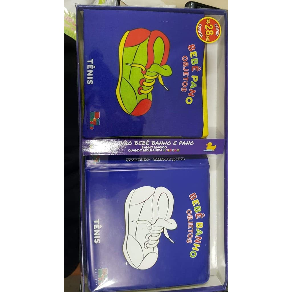 Livro bebê banho e pano - Objetos