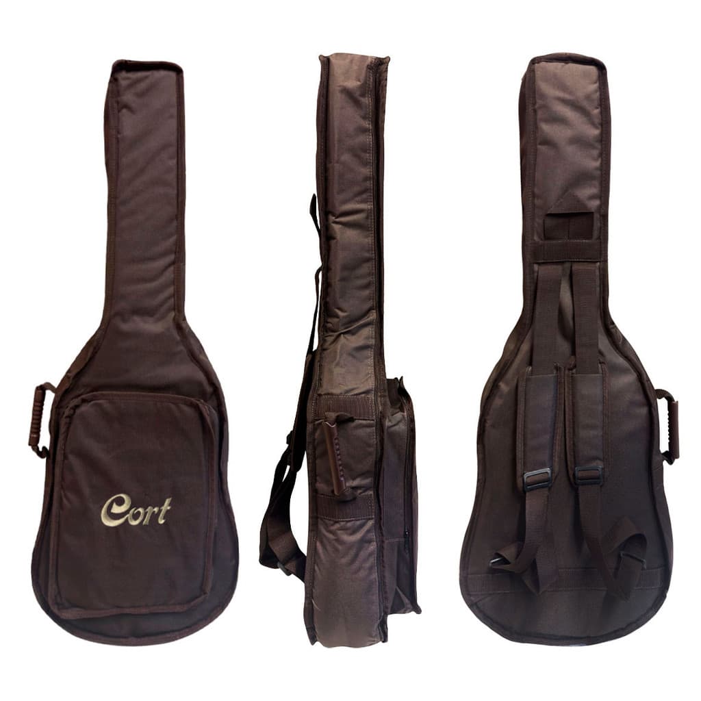 CAPA P/ VIOLÃO FOLK LUXO CARGO NY-600 "CORT" MARROM