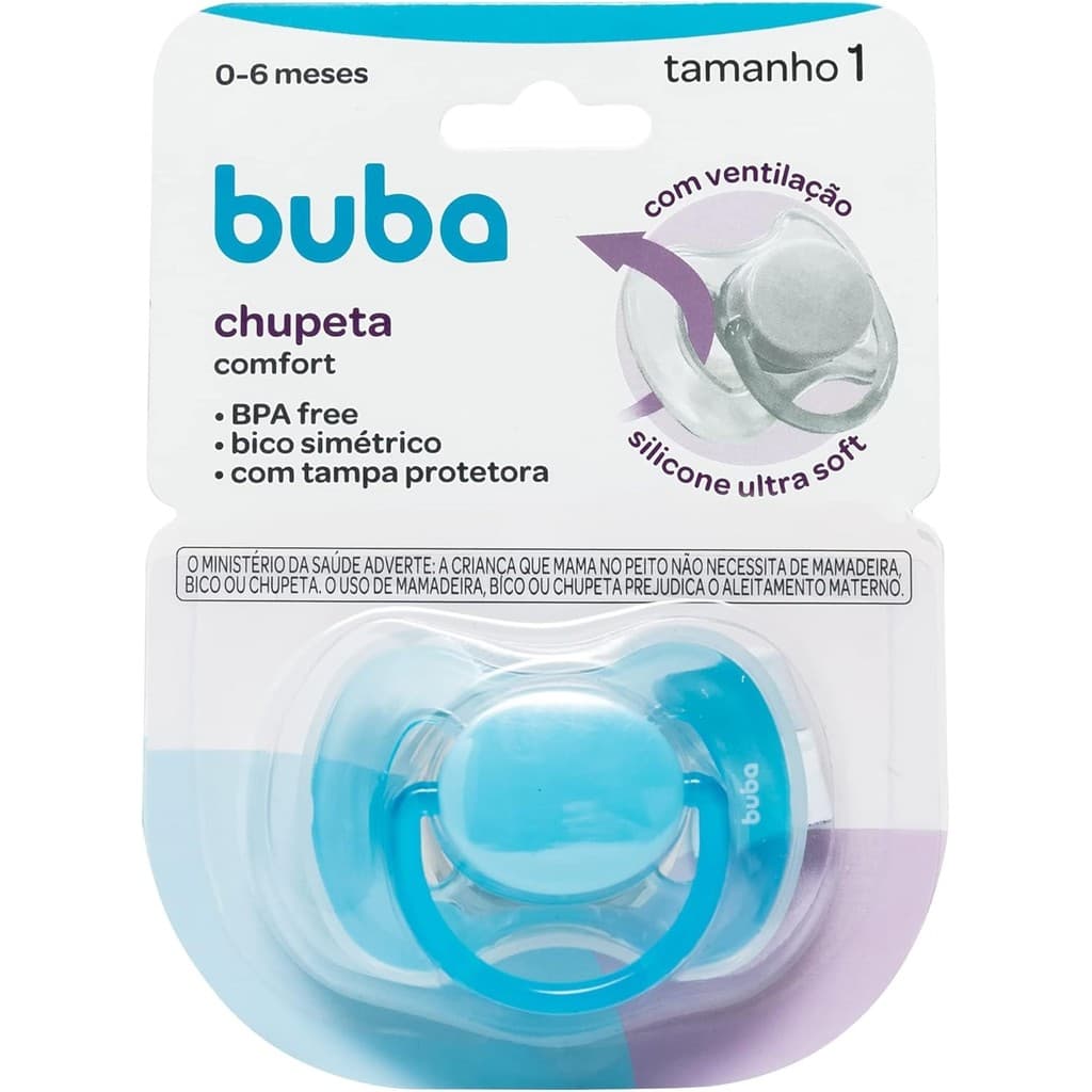 Chupeta Buba Comfort 0-6m Azul chupeta buba