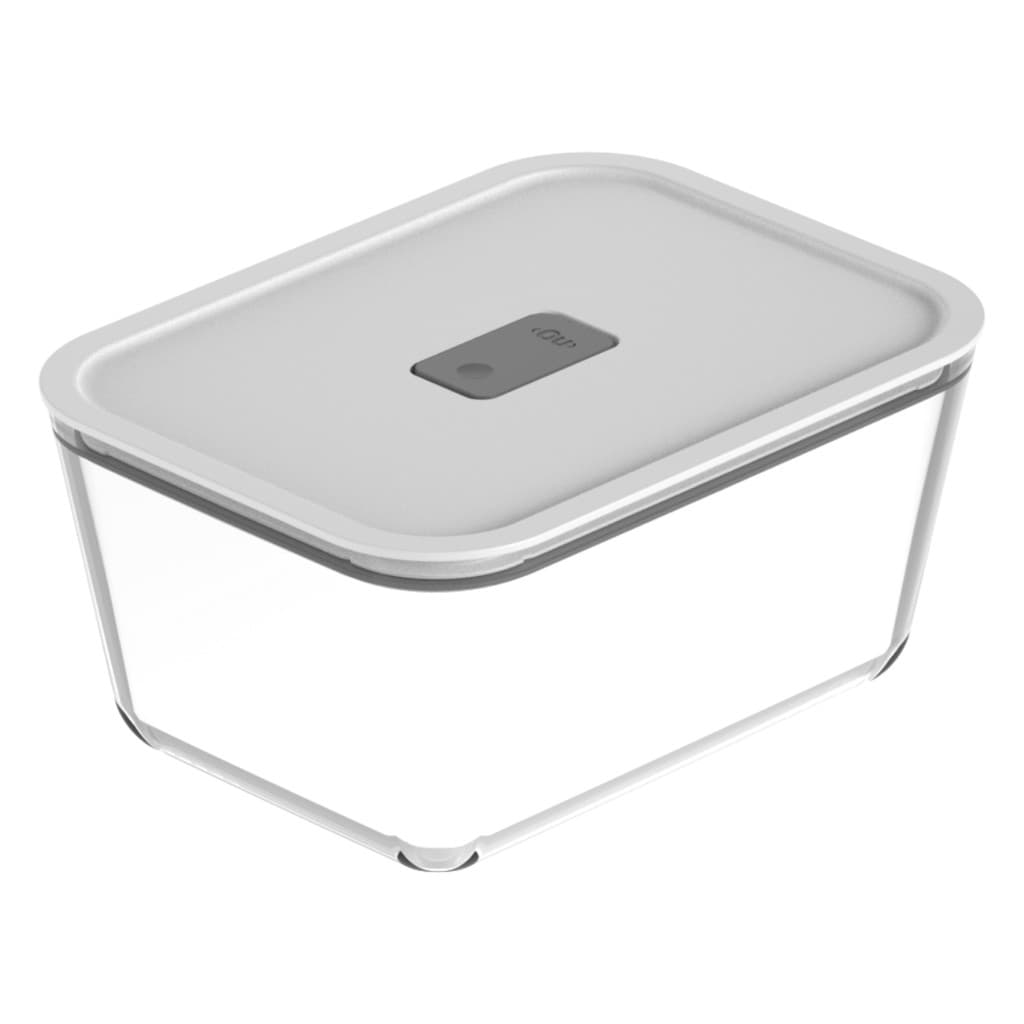 Pote De Vidro Hermético Multiuso Marmita Refratário Forno Airfryer Freezer 2,4L FreshLock Ou Branco