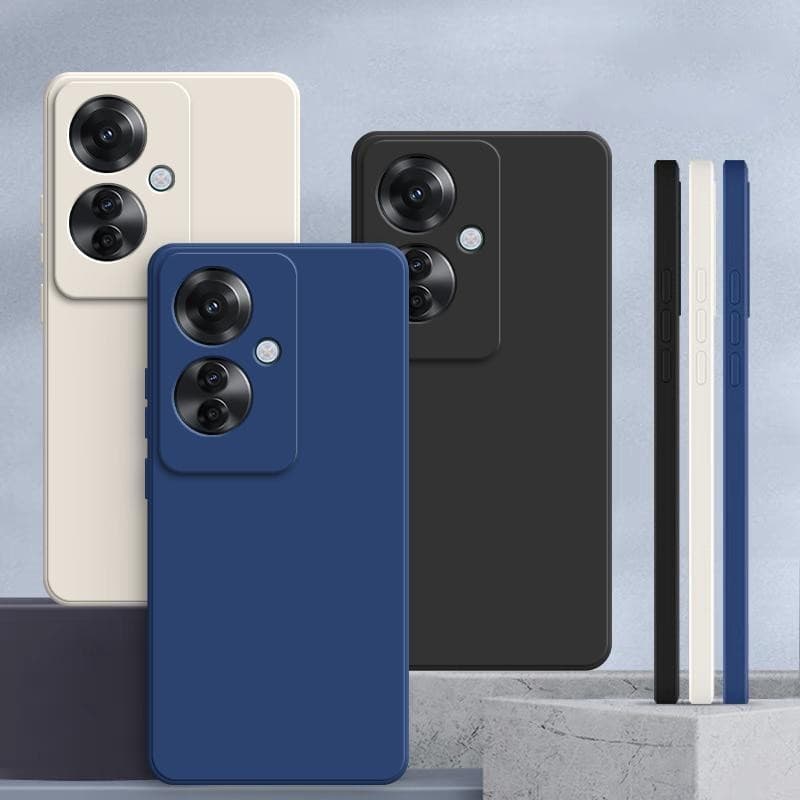 Capa OPPO Reno 11F 5g , Cor Sólida Reno11F 5g Protetora De silicone anti-Queda De Lisa Simples YT
