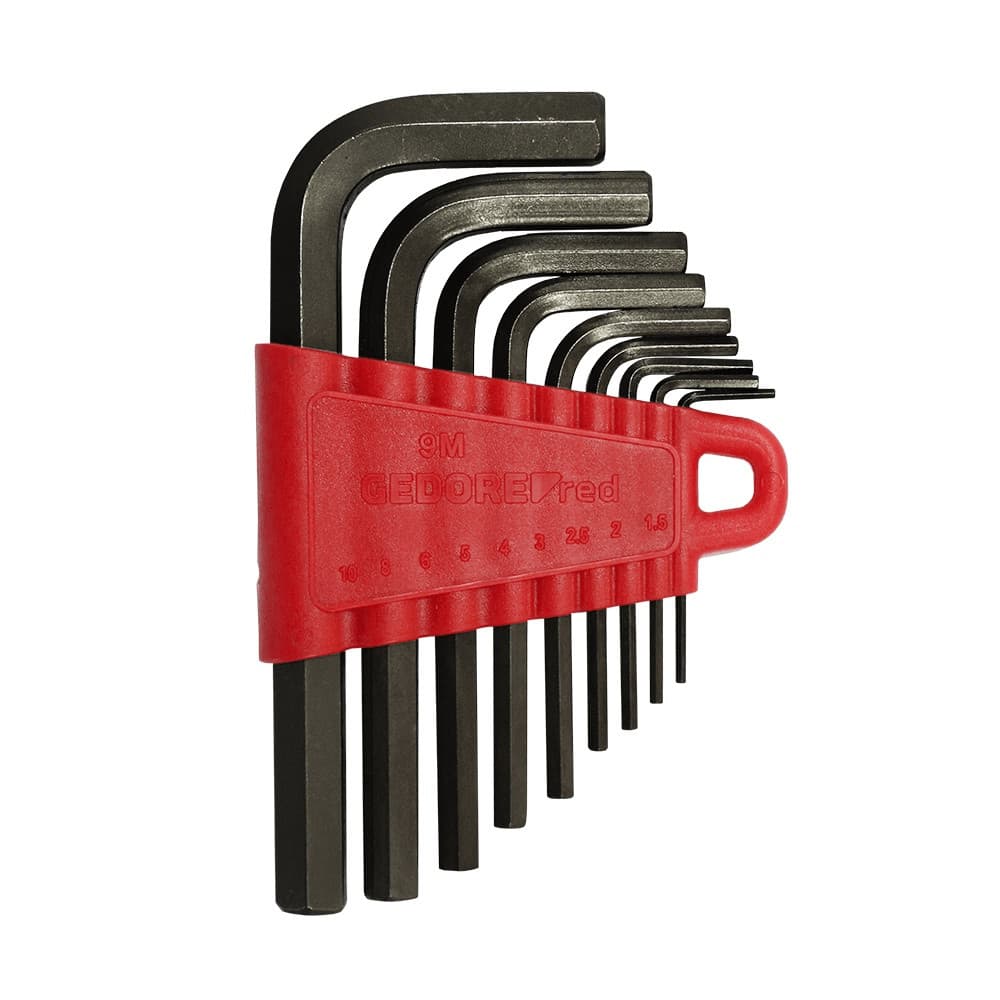 Jogo de Chave Hexagonal Allen 1,5 a 10mm 9 peças Gedore Red R36605109