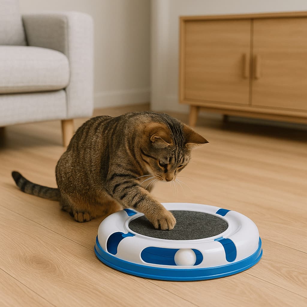 Arranhador Para Gato Gp Antiestresse Para Gatos Cat Relax Com Bolinha Varias Cores