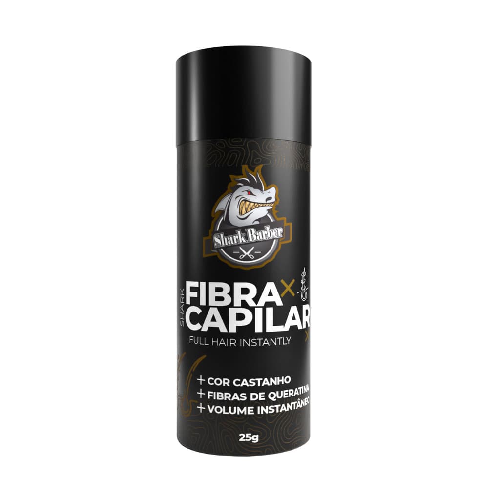 Shark Barber Fibra Capilar Castanho 25g