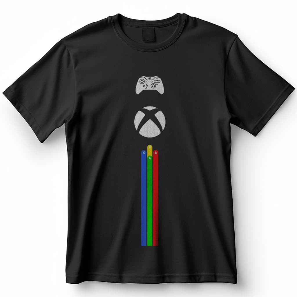 Camiseta Xbox Controle E Botões Coloridos Blusa Camisa 100% Algodão