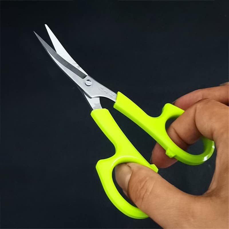 1 Peça Tesoura Curva Verde Bordado Corte Cabeça Para Cima Dobrar Tecidos Costura Roupas Ponto Cruz Tesouras De Linha Ace