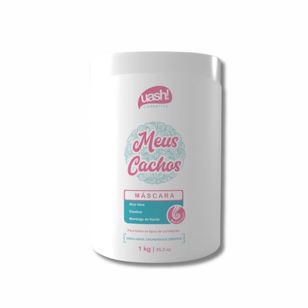 Máscara Uash Meus Cachos 900g Para Cabelos Cacheados