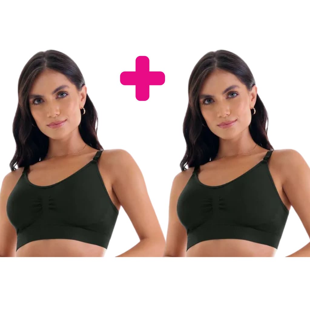 Kit Sutiã Amamentação Sem Costura Microfibra Trifil Gestante Maternidade Enxoval