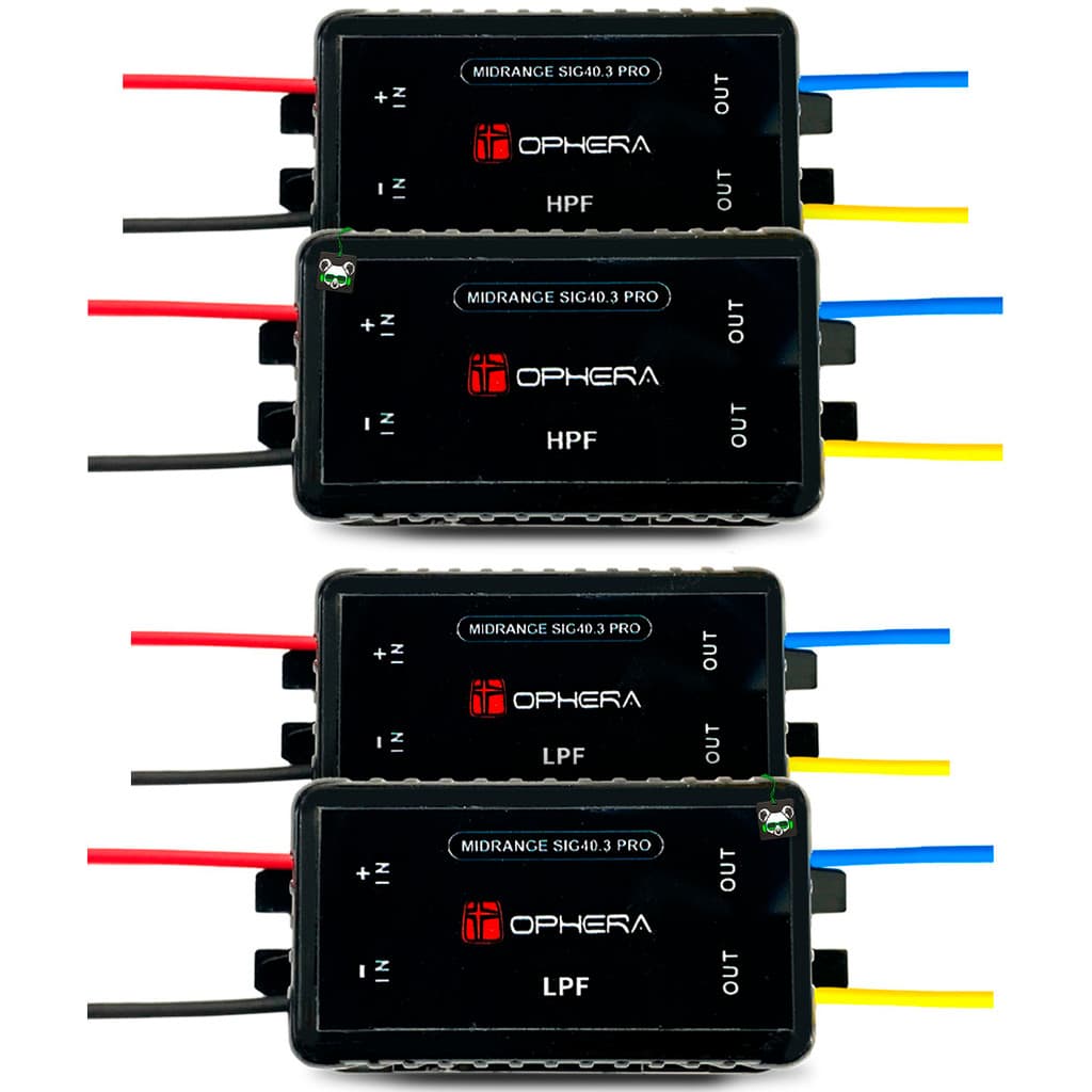 Kit Crossover Ophera HPF + LPF Upgrade de 2 Vias pra 3 Vias