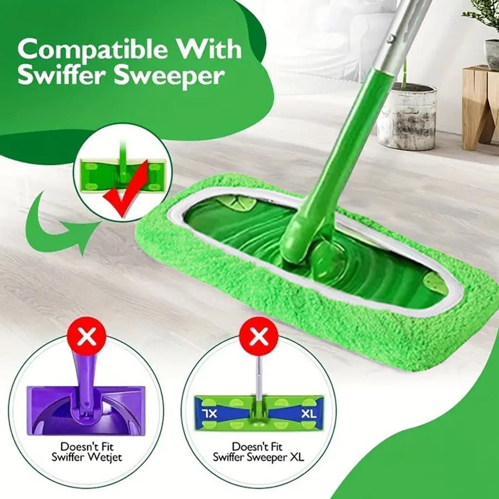 Faixa Elástica Plana Mop Almofadas Substituição Coral Velo Rotativo Vassoura Capa Lavável Molhado Reutilizável Preguiços
