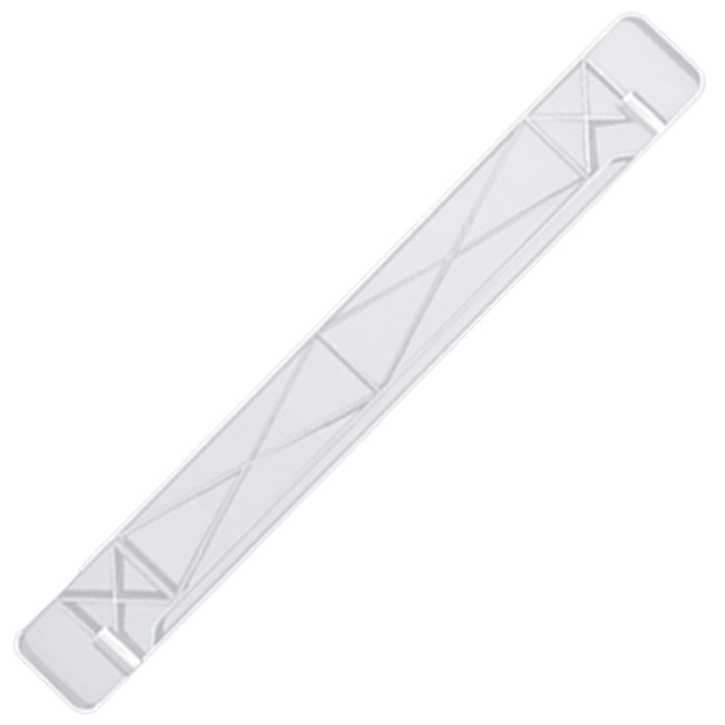Extensor Branco Para Grade Portão Portinha Porta Plástico Branco Compatível Com Furacão Pet