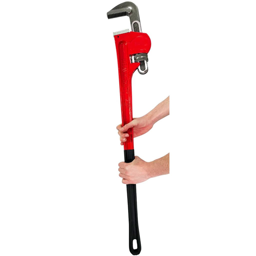 Chave Grifo Tipo Americana Ajustável 48" Vermelha 120cm para Encanador - Fertak