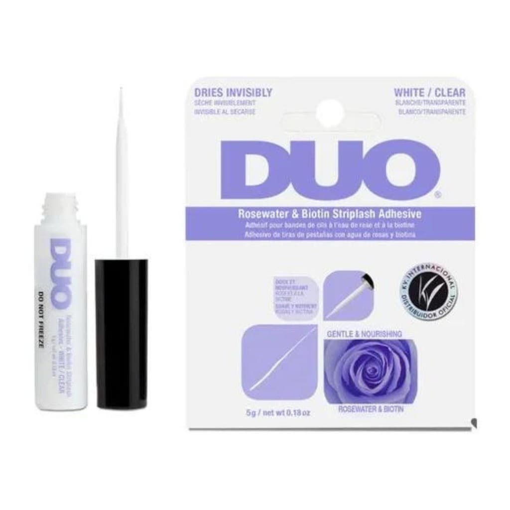 COLA PARA CÍLIOS POSTIÇOS DUO KLASS VOUGH TRANSPARENTE ÁGUA DE ROSAS E BIOTINA 62196INT 5G