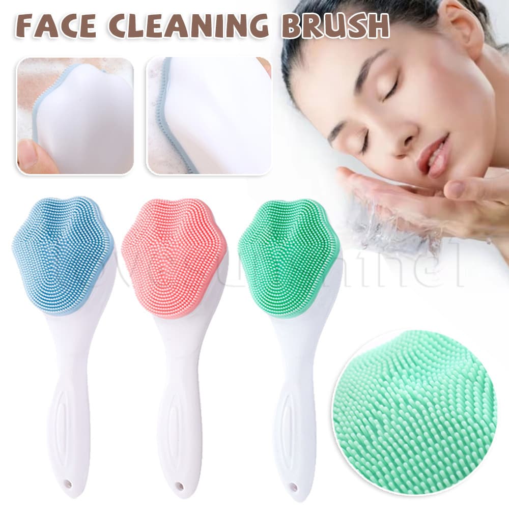Removedor De Espinhas De Cravo De Poros-Massageador Esfoliante-Escovas De Lavagem Facial Portáteis-Silicone Macio , Limp