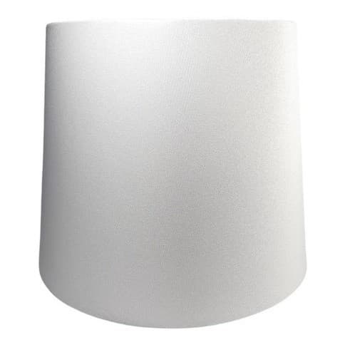 Cúpula De Abajur Luminária Tecido Cônica Cor Branco Medidas 18x22x18