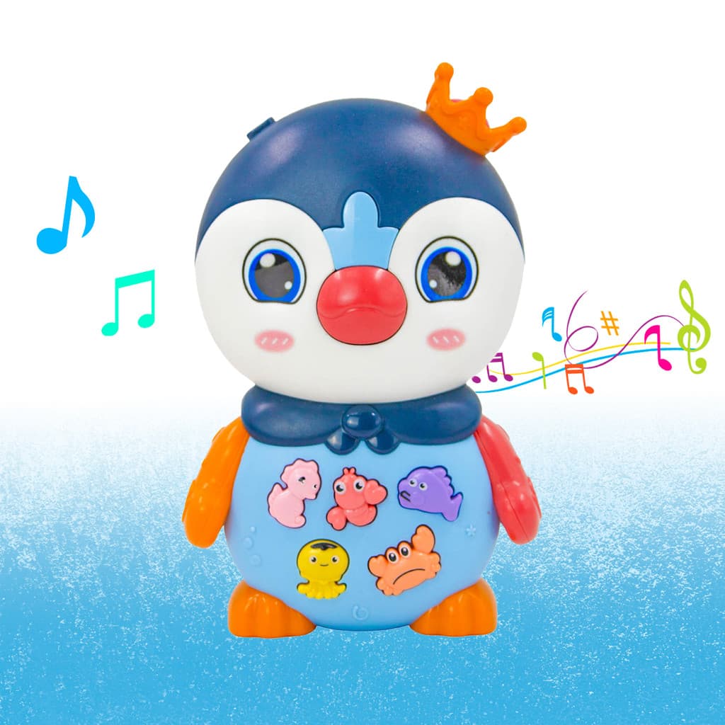 Teclado Piano Musical Bebe Brinquedo Infantil Pinguim