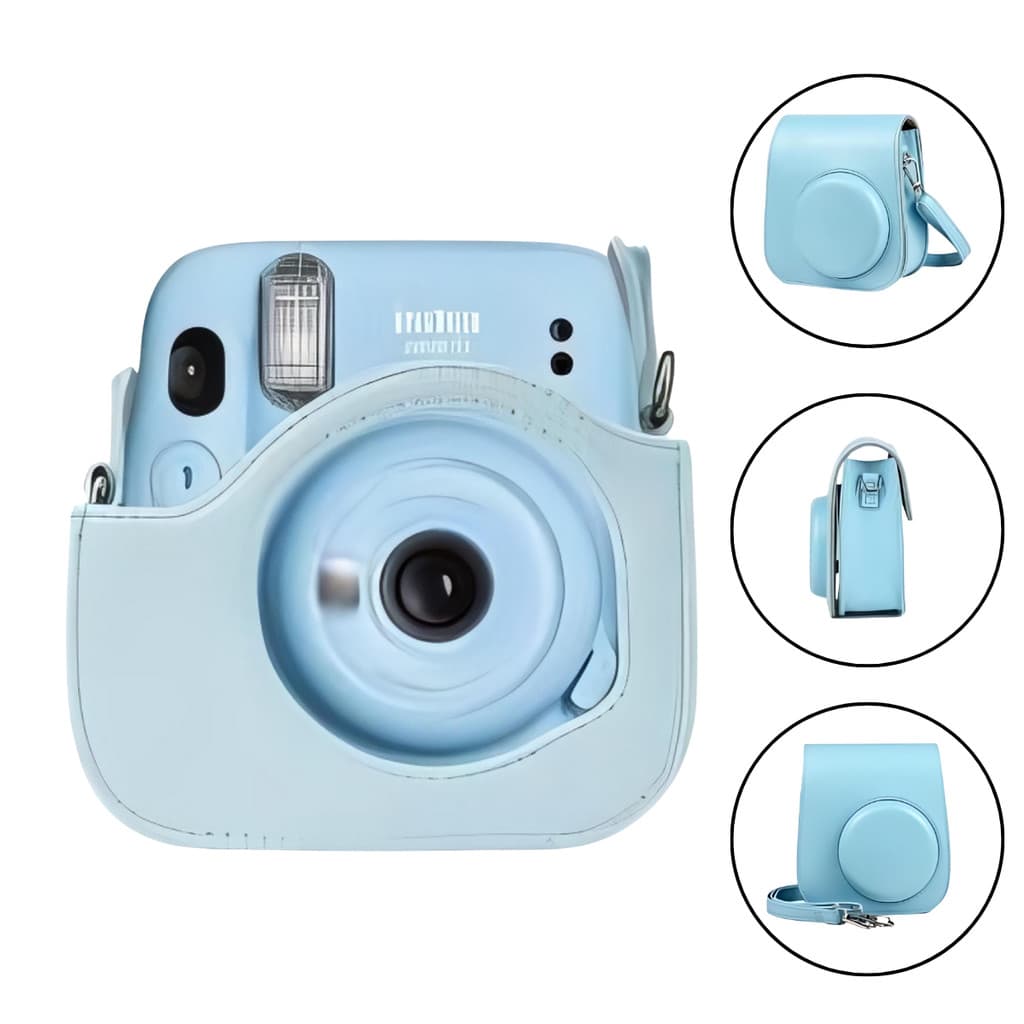 Bolsa Instax Mini 11 e 12 Groovy Azul Claro (sem estampa)