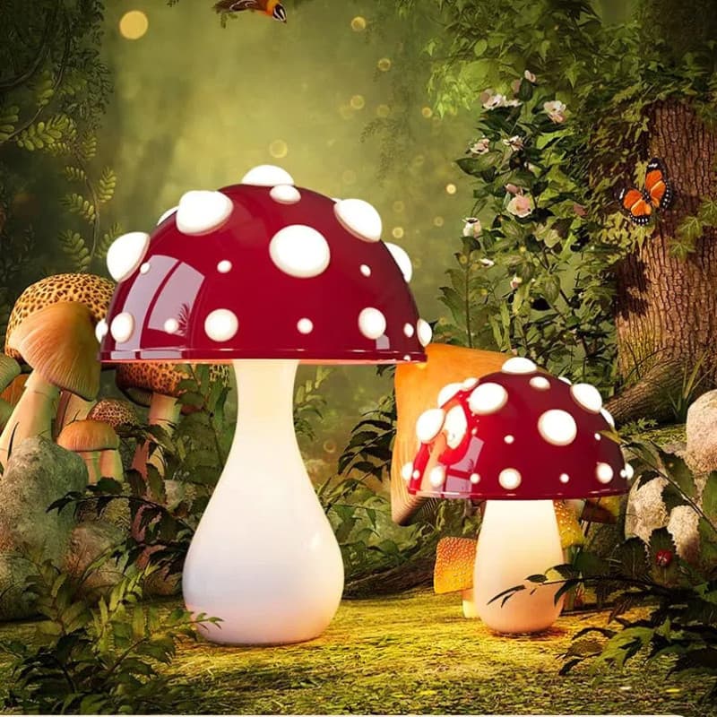 Lampu Meja Cogumelo Luminária De Mesa 3 Cores Abajur De Mesa Bonitinho Quarto Sala Estar Decoração De Casa