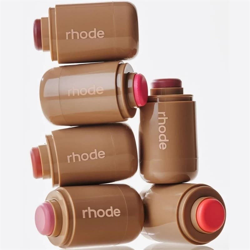Rhode Blushes Hailey Mesmo Estilo Lip And Cheekbone Double Use Blush Cream Teddy/Spicy Marg/Sleepy Girl/Piggy