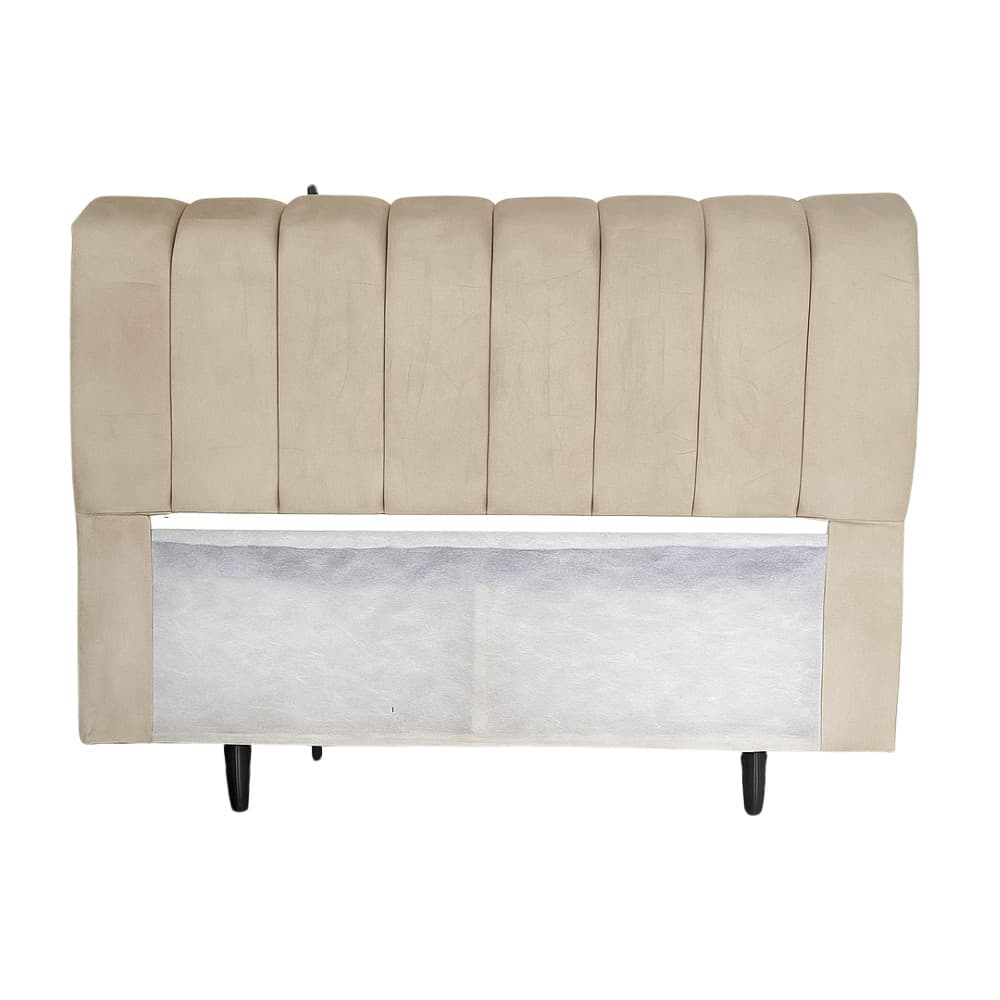Cabeceira Velutto Casal 160cm Suede Bege – Élpis Móveis