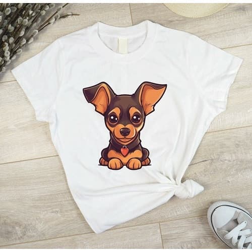 Camisa T-shirt Linda Camiseta Cachorro Pet Raça Pinscher Memória Pet