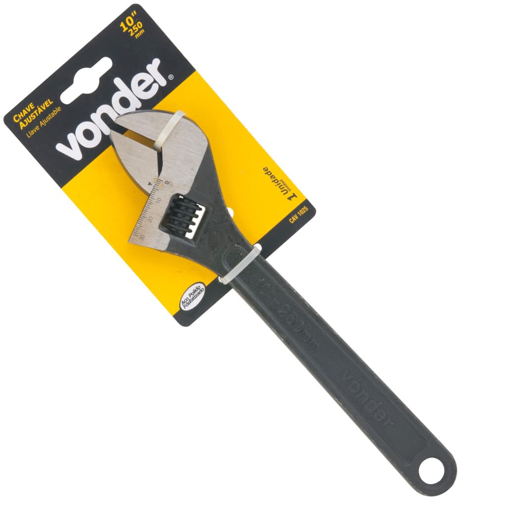 Chave Inglesa Ajustável 10 Polegadas Fosfatizada Vonder