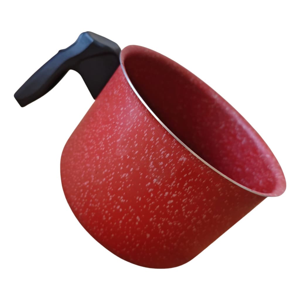 Fervedor Rl  Caneca Leiteira Antiaderente Vermelho Pintado