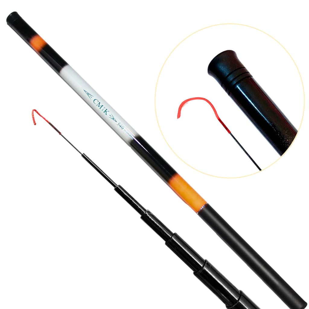 Vara Telescopica 3,60 Mts 40% Carbono - 8-10lbs - Cmik