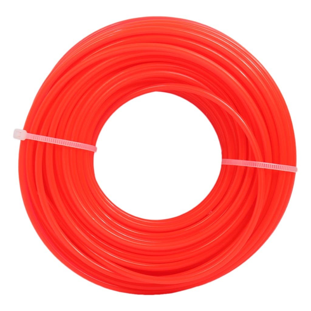 Fio de Nylon Rolo 15 Metros Fio Redondo 3mm Roçadeiras Jardim Cortador De Grama Aparador