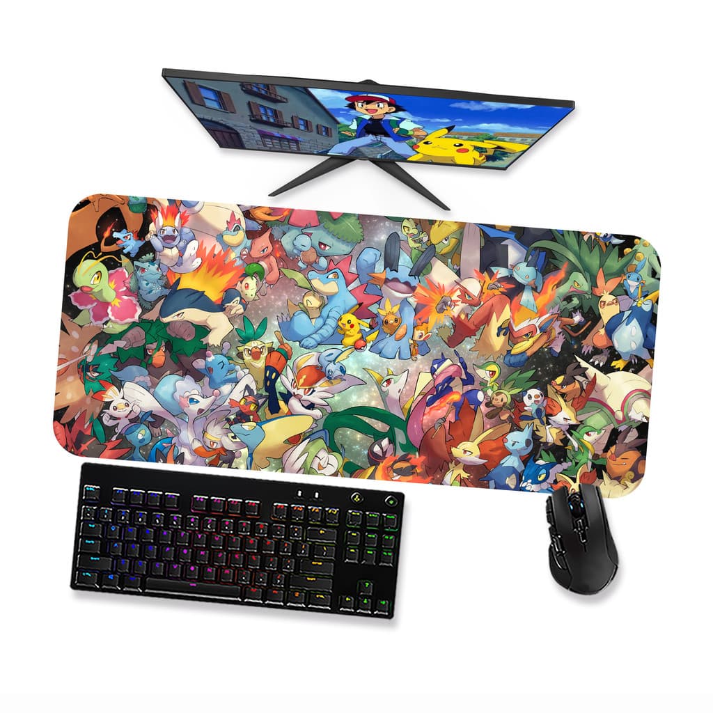 Mousepad POKEMONS VARIÁDOS 1 Speed Costurado Mouse pad Gamer 90x40 70x30 80x40 60x40 45x40