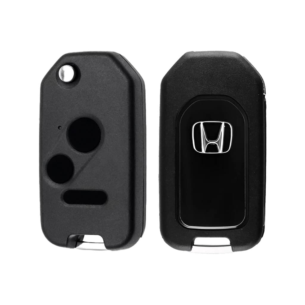 Capa Chave Carcaça Canivete Honda New Civic Fit Crv Accord 2 Botões + Pânico