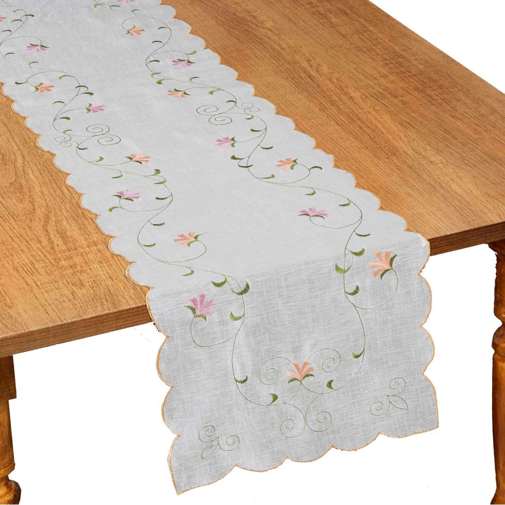 Kit Com 10 Caminho De Mesa Colorido 38X87Cm Rafimex