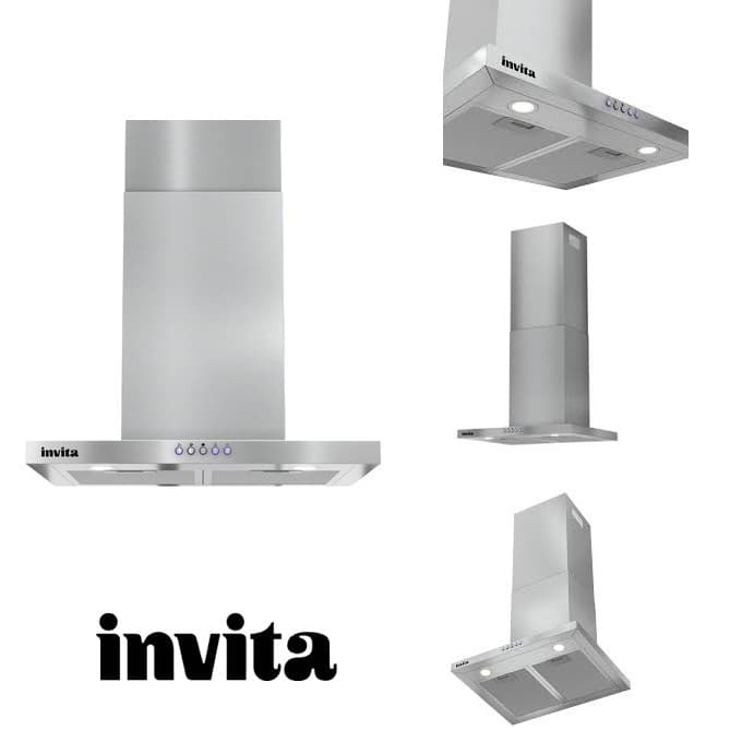 Coifa Parede Inox Soft Touch 3 Velocidades 60cm I-CFP-60-XX-2ATA 220V Invita