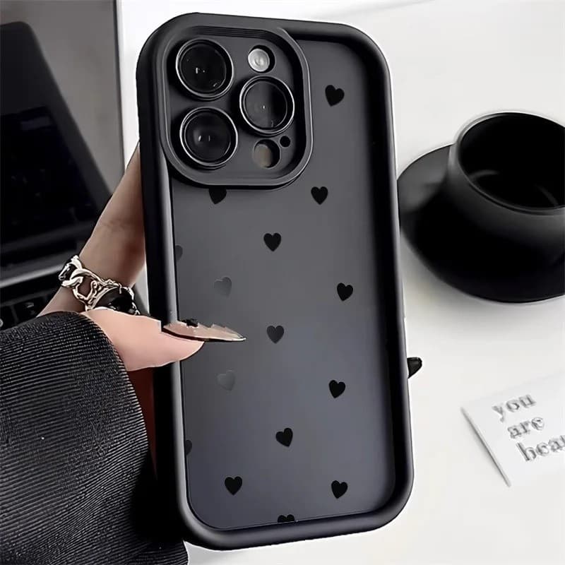 Capinha Motorola Moto G10 G20 G30 G14 G22 G24 G34 G35 G54 G75 G15 G60 G45 E13 E14 EDGE 50 Pro Ultra Moda Pequeno Coração