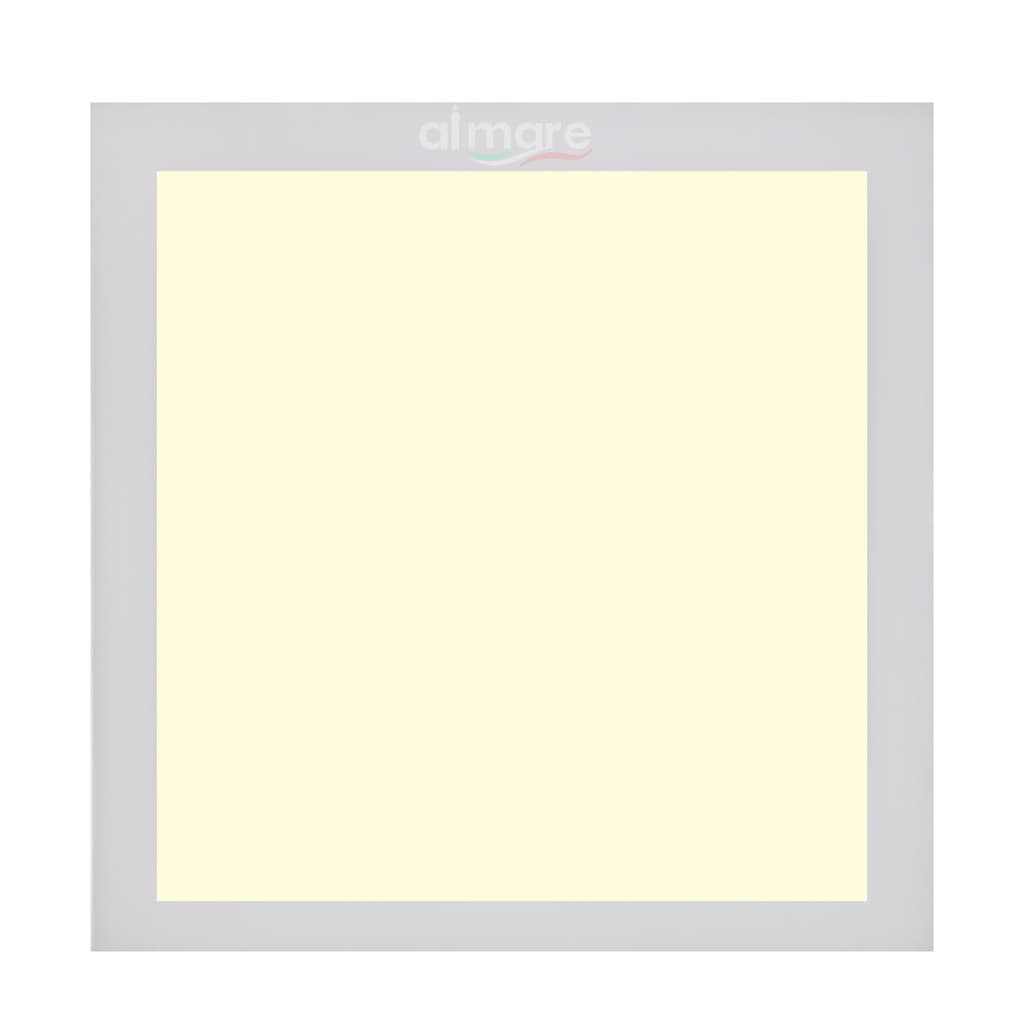 Plafon Painel Led 24w Embutir Quadrado 3000k Branco Quente