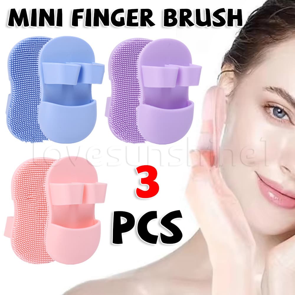 Escovas De Lavagem Facial-Almofada Massageadora Esfoliante-Silicone Macio , Limpeza Profunda-Mini Escova De Dedos-Ferram