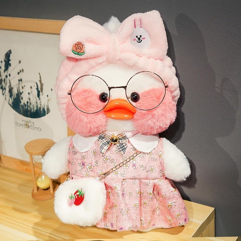 Pato de pelúcia Kawaii Lalafanfan | Novo Pato de pelúcia Lalafanfan-Novo pelúcia 30cm-Aliexpr♥⭐F6CK