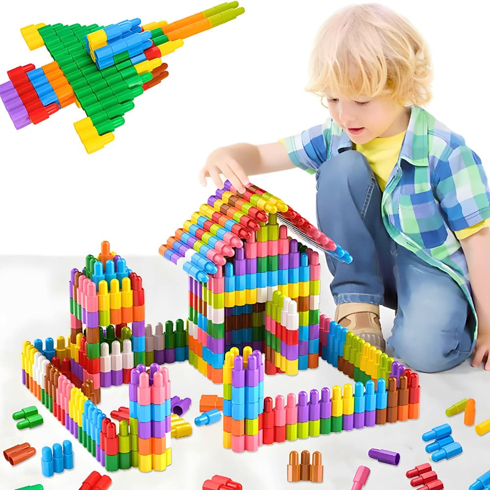 Peças De Montar Infantil Brinquedos Criativos Para Crianças Brinquedo De Construção Bloco Bebe